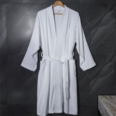 New White Hotel Guesthouse Homestay Cotton Bathrobe Hotel Supplies Hotel Supplies Homestay Supplies Uniform Size Cotton Bathrobe